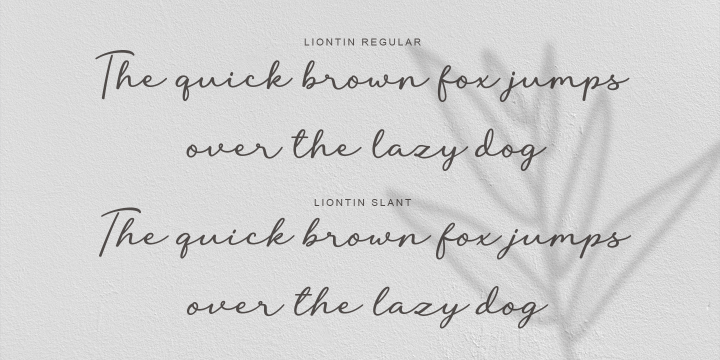 Example font Liontin #3